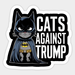 Cats against Trump Sticker